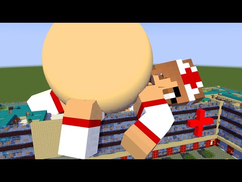 Giant Nurse Vore at the Hospital - Minecraft Animation