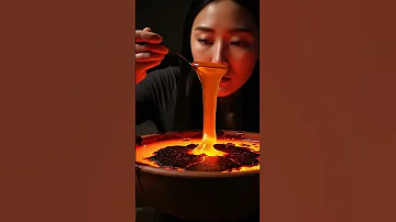 Lava Muckbang AiSMR Satisfying Ai Asmr Food Foryou Funny Knifeskills Satisfy Glassknife 