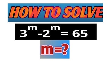 Math Olympiad Challenge 3^m -2^m =65 || Best Trick!!! Nice Problem Indices