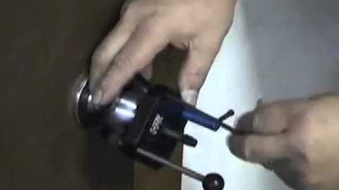 Removing door knobs with the HPC Key-in-Knob Remover