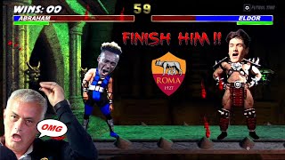 tammy abraham vs eldor shomurodov battle of the attackers roma fc