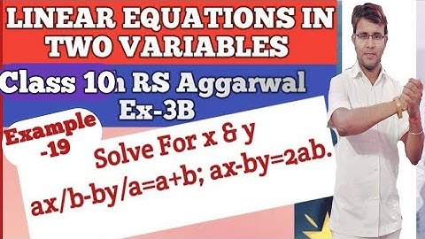 #21 Class10th RS Aggarwal Ex-3B Example-19|| Linear Equation In Two Variables| RD Sharma Ex-3.4 Q-27