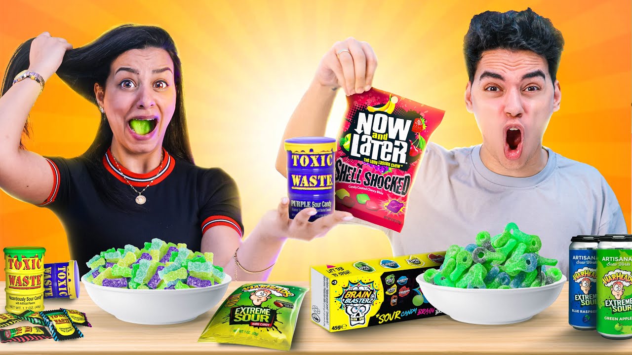 اخر واحد يتحمل الحموضة يفوز !! بهدلتني 😱😨