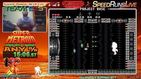 Super Metroid Project Base: any% Speed Run WR 33:53