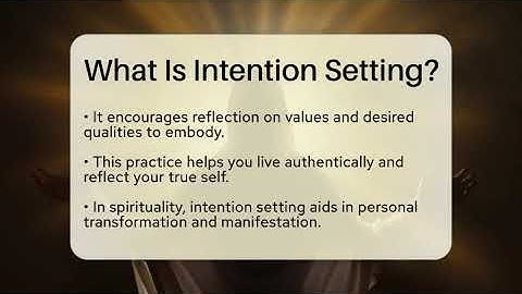 What Is Intention Setting? - Spiritual Universe Unlocked