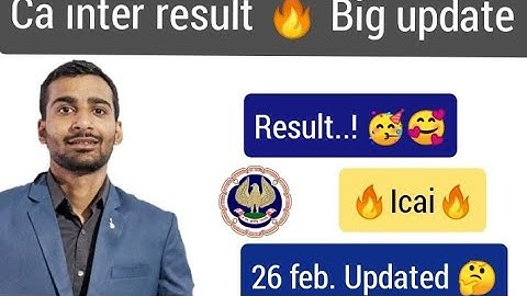 Ca inter result dec 2021🔥Icai official notification 🔔. Intermediate result december 2021 update.