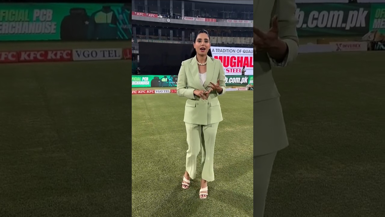 Zainab Abbas today during Pak vs Ban match 