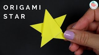 2D Origami Star Tutorial - How to Fold a 2D Origami Star - Paper Crafts