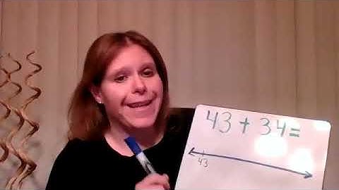 Adding Two Digit Numbers   Open Number Line