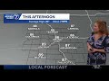 Hot, humid Friday afternoon with storms late
