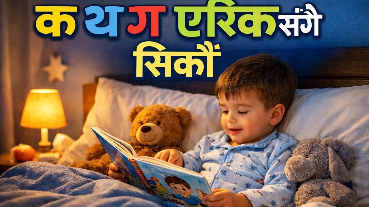 क ख ग घ सिकाई द्रुत गतिमा  गइरहेको छ एरिकको #कखगघ #viral #arikarika 