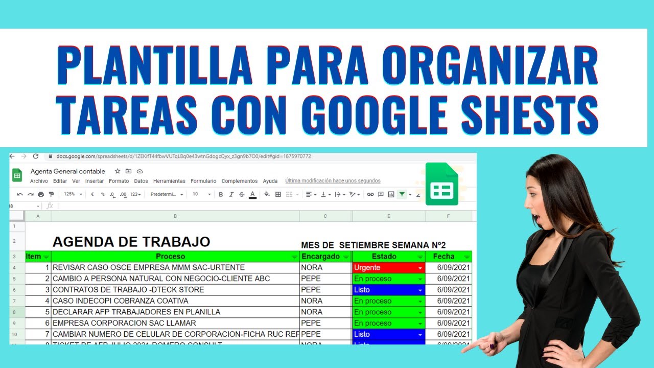 ¿Cómo crear un control de tareas con Google Sheets?