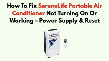 Hoe u het probleem met de draagbare airconditioning van SereneLife kunt oplossen: het apparaat ga...