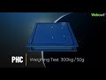 WEBOWT PHC Analog Carbon Steel Floor Scale with Pit Frame Weighing Test - 300kg/50g