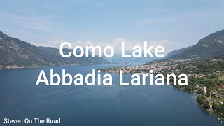 Drone View Italy 20 Como Lake Abbadia Lariana 4k