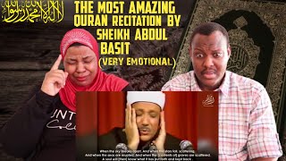 Reacting To The  BEST QURAN RECITATION IN THE WORLD by Abdul Basit Abdul Samad | The Bakis Family
