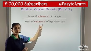 Relative Vapour Density of Gases | Mole concept | Class 10 | CBSE | NCERT | ICSE