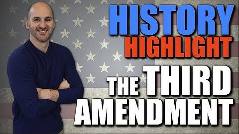 History Highlight -- The 3rd Amendment