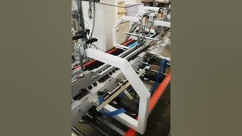 ZH-800G automatic folder gluer works at overseas customer workshop