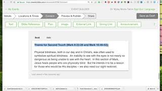 YouVersion Events Example