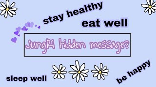 JungRi | Hidden Message?