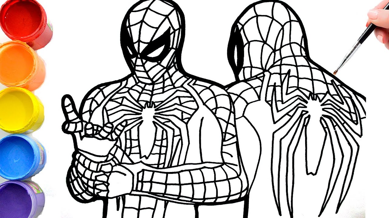 Marvelous Image of Free Spiderman Coloring Pages - davemelillo.com