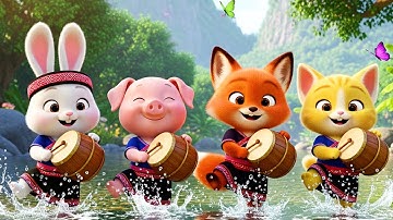 Trống Cơm - Bé Khám Phá Nhạc Cụ Dân Tộc - Nhạc Thiếu Nhi Phim Hoạt Hình Vui Nhộn.