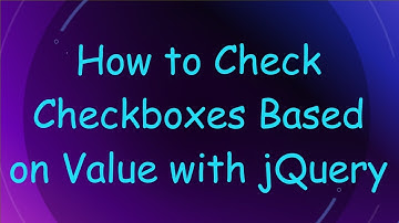 How to Check Checkboxes Based on Value with jQuery