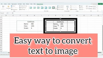 How to convert text to image in excel | Text to image converter @Computerskillsandgk