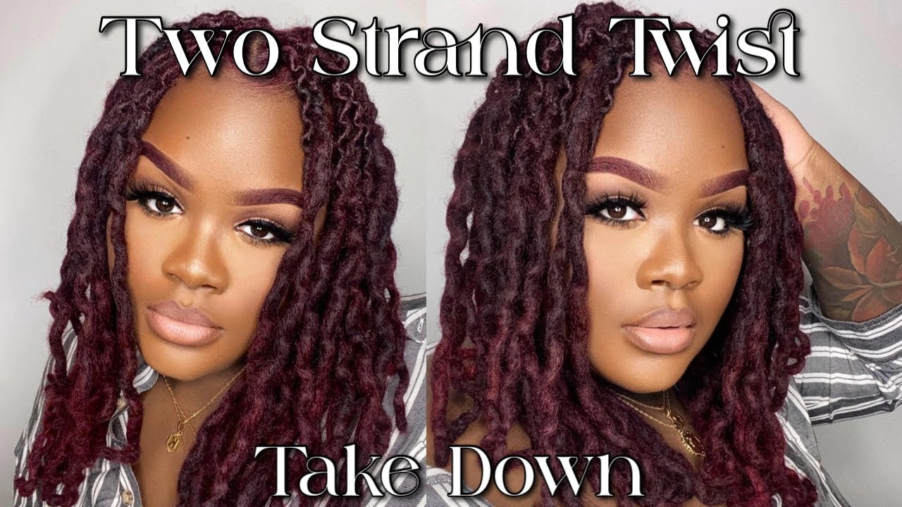 LOC TUTORIAL: Loc Two Strand Twist Take Down