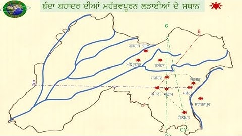Map:Banda Singh Bahadur battles