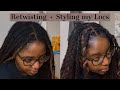 HOW I RETWIST & STYLE MY LOCS!! | Retwisting my hair after 3 months | Braids on Locs
