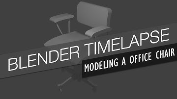 Blender Timelapse | Modeling A Office Chair