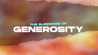 Give It Up | Pastor Pam Ross | The Blessing of Generosity