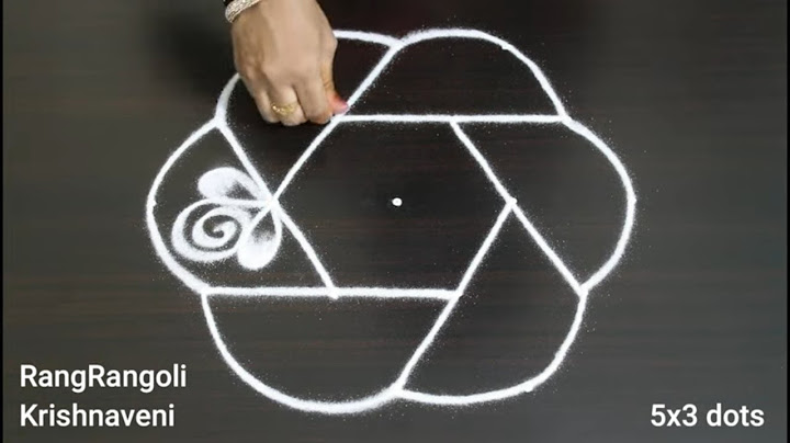 Daily Muggulu🌺5x3 dots Creative Kolam🌺Latest Rangoli🌺RangRangoli Krishnaveni