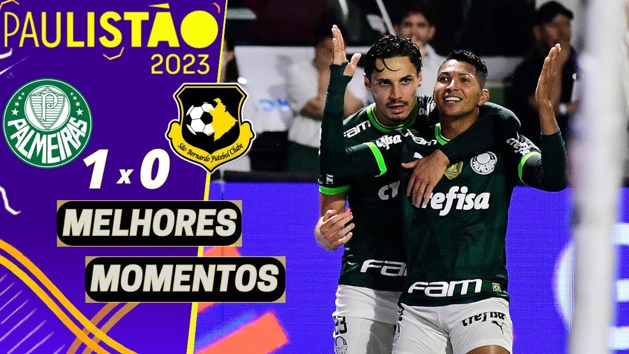 PALMEIRAS 1 X 0 SÃO BERNARDO | MELHORES MOMENTOS (COMPLETOS ...