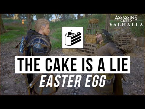 THE CAKE IS A LIE 🍰 Portal Easter Egg in Riddler puzzle | Assassin&rsquo;s Creed: Valhalla