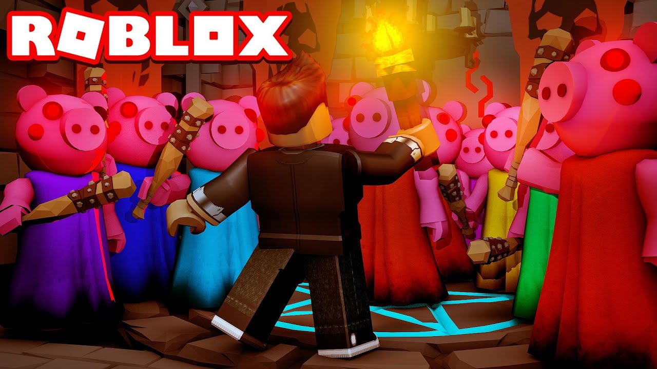 100 Piggy S Gegen 1 Mensch Roblox Deutsch Hd Youtube - roblox logo rosa weiß