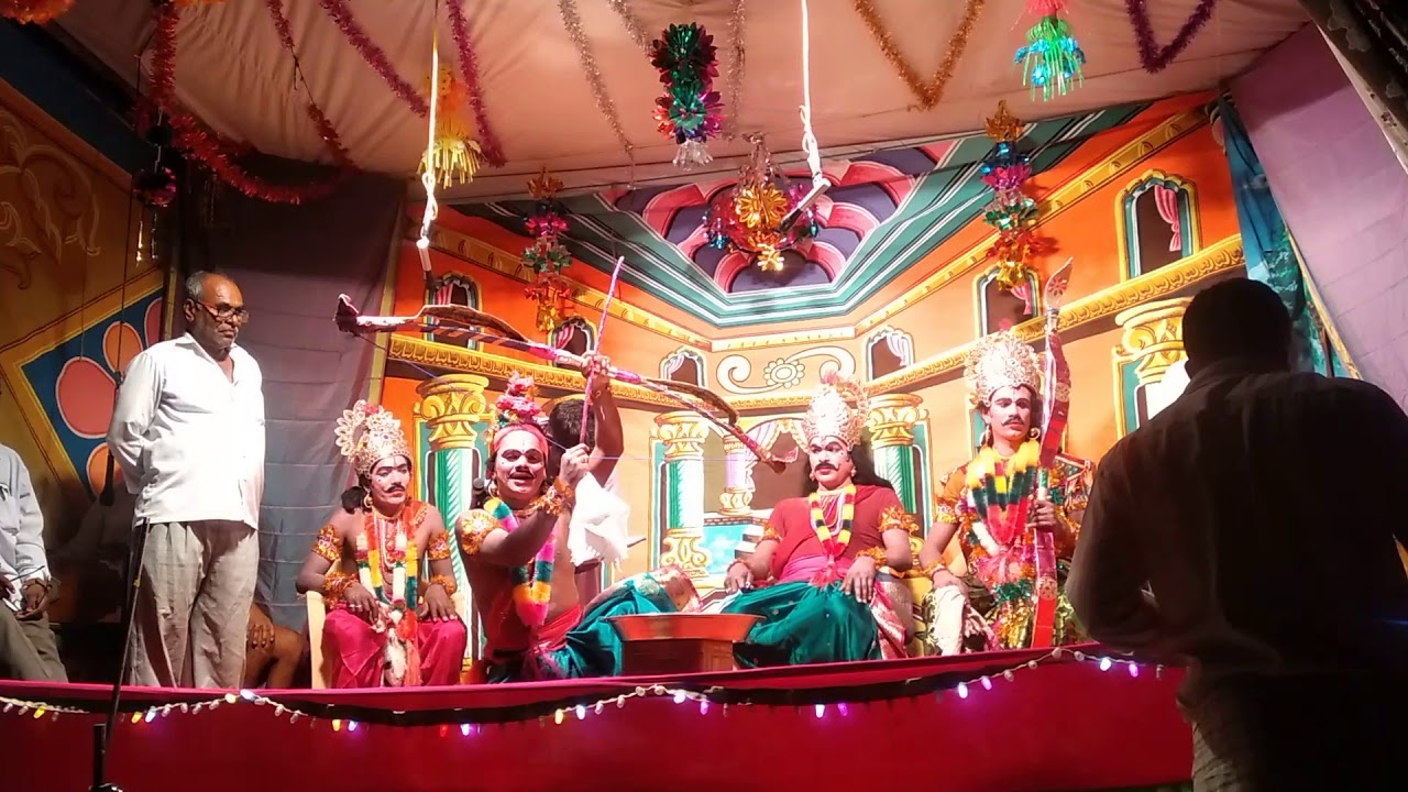 Rasnam village yalal mandal vikarabad district lo mahabharatam veedhi natakam(2) YouTube