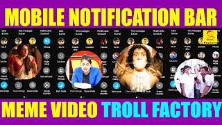 MOBILE NOTIFICATION BAR - Meme Video | Troll Factory screenshot 1