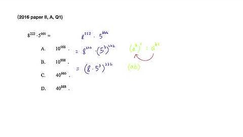 每日做吓數，努力準備 DSE!!!!!!!! | Laws of Indices | DSE | Paper 2 | 2016 Q1 #6