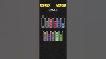 Ball Sort - Color Puzzle Game - Level 842 - Walkthrough SOLVED by RobotPlayer AI!!!