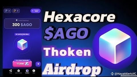 Hexacore Free Mining like Notcoin || Hexacore AGO Mining at Telegram #crypto #airdrop #onlineearning