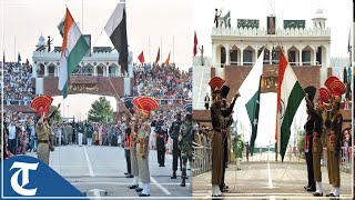 Watch: Beating Retreat ceremony at Attari-Wagah border on the eve of Independence Day