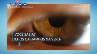 Você sabia que os olhos castanhos são na verdade azuis?