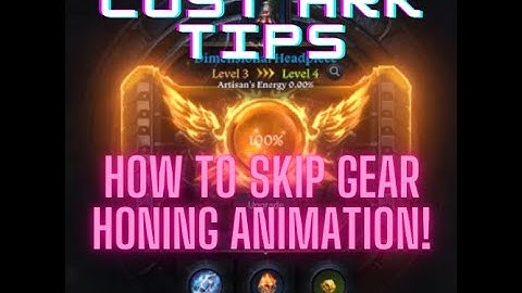 Lost Ark! Only TRICK to cancel HONING ANIMATION! MUST WATCH BEFORE HONING! FASTEST HONING EVERRR!