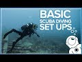 Basic Scuba Diving Set Ups