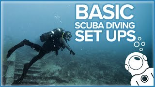 Basic Scuba Diving Set Ups