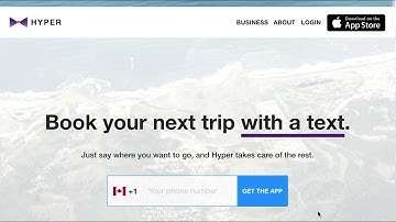 The Hyper Travel Company - Landing page