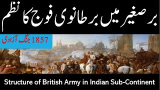 The War of Independence 1857 || Revolt of 1857 || Structure of British Army in Indian Sub-Continent